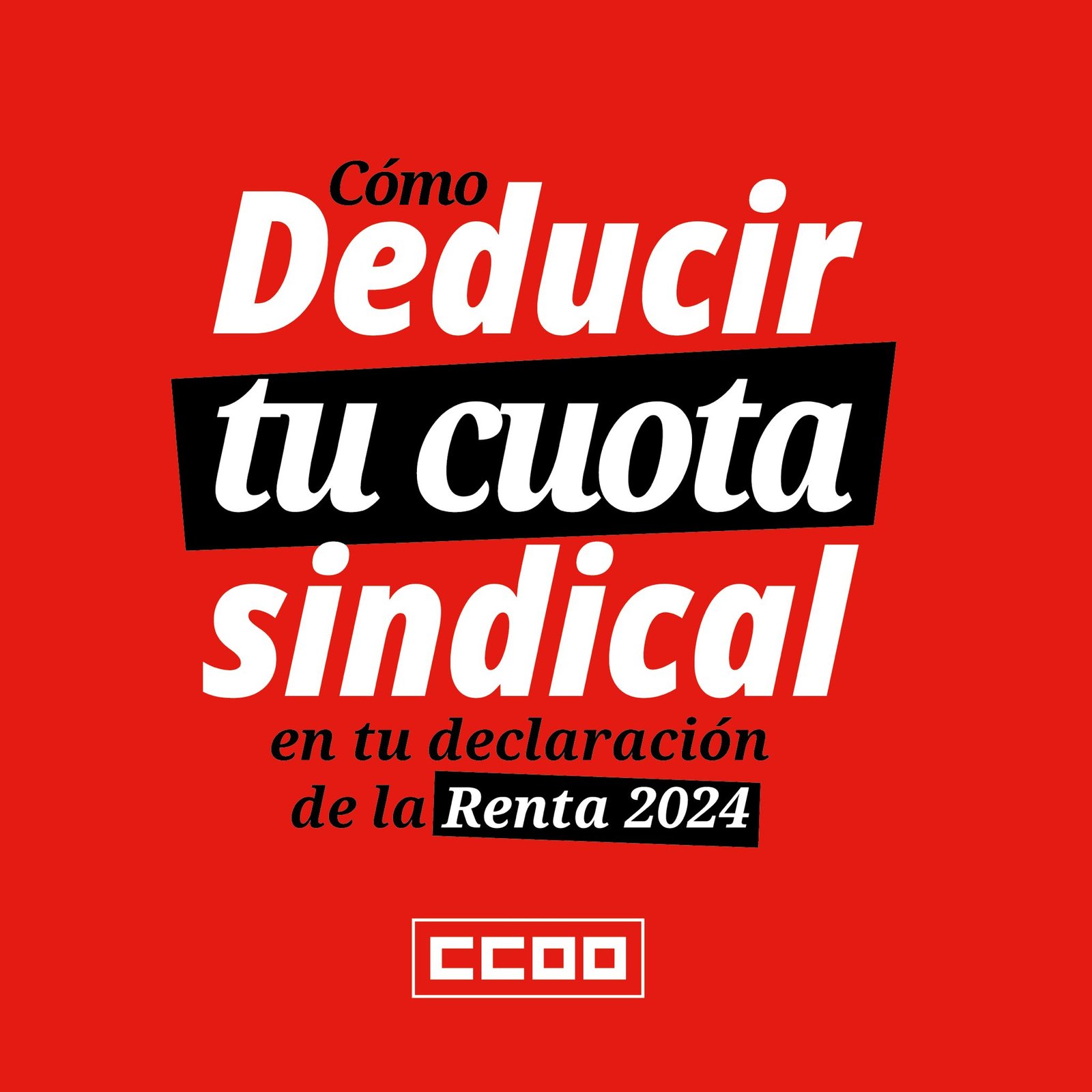 Cómo deducir tu cuota sindical en la Renta 2024